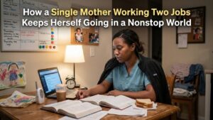 Single Mother Working Two Jobs